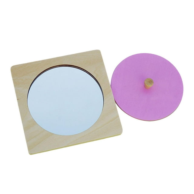 Juguete espejo para bebés, Rompecabezas de espejos Montessori, Regalo de cumpleaños, Juguete sensorial, Rompecabezas de botones para bebés para niños