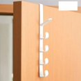 thumbnail image 2 of 1 fila larga de ganchos detrás de la puerta, estante para bolsas, colgador de almacenamiento para dormitorio, estante de almacenamiento montado en la pared, organizador de sombreros, 2 of 4
