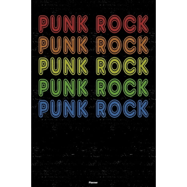 Punk Rock Planner Punk Rock Retro Music Calendar 2020 6 x 9 inch 120