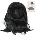thumbnail image 2 of Women Straight Black Long , Synthetic Long  Lightweight  Looking Elastic Net  for Daily for Lady, 2 of 8