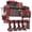 Red, variant on SUNALLY Power Tool Organizer, 3 Layers Drill Holder Wall Mount with 2 Side Pegboards, Heavy Duty Tool Storage Rack for Garage, 150Lbs Load Capacity, Black