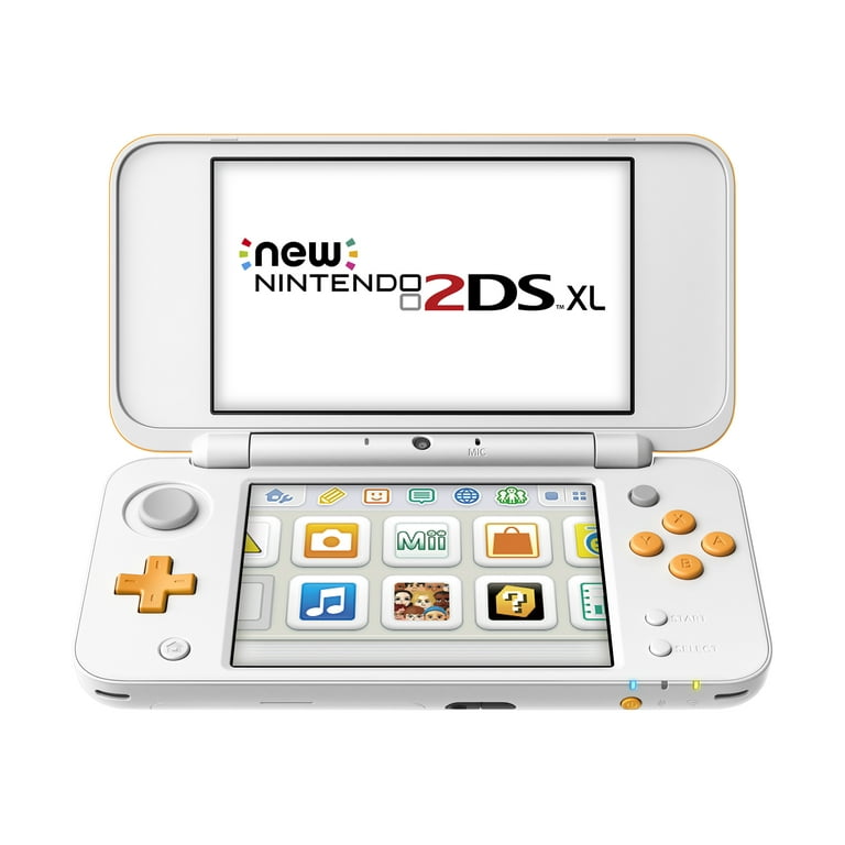 New Nintendo 2DS XL w/ Mario 7 Orange & White - Walmart.com