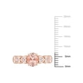 thumbnail image 2 of Everly Women's Morganite and Topaz Rose Gold Plated Ring, 2 of 7