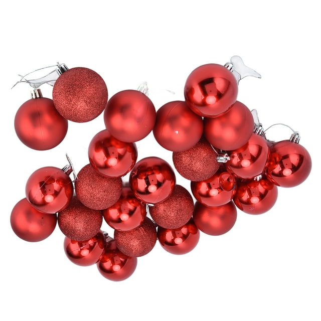 Christmas Tree Ball, Glossy Matte Glittering Surfaces 6cm Diameter Match Balls Decoration For