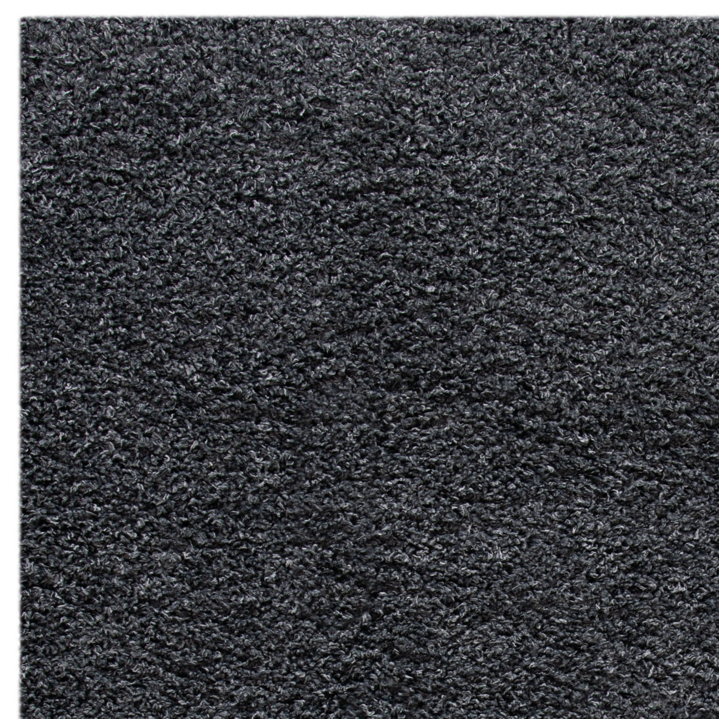 SAFAVIEH Venus Elijah Solid Plush Shag Area Rug, Dark Grey, 3'11" x 6'