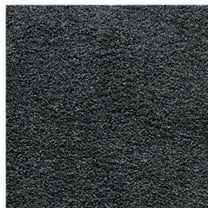 SAFAVIEH Venus Elijah Solid Plush Shag Area Rug, Dark Grey, 6'7" x 6'7" Round