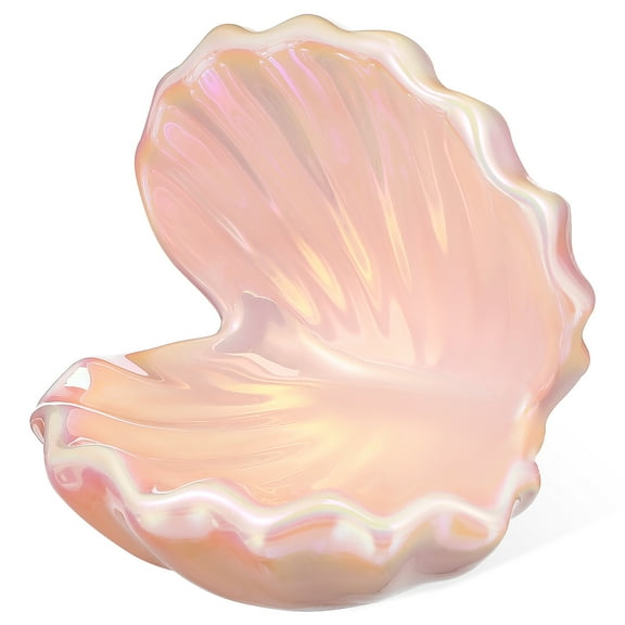 LITINKIMI Women Ceramic Seashell Tray Pink 1 Set
