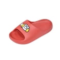 thumbnail image 5 of ITSAME Slippers for Girls, Open Toe Quick-Dry Comfy Anti-Slip Summer Bathroom Shower Slippers for Kids Red 13-13.5(Big Kids), 5 of 7