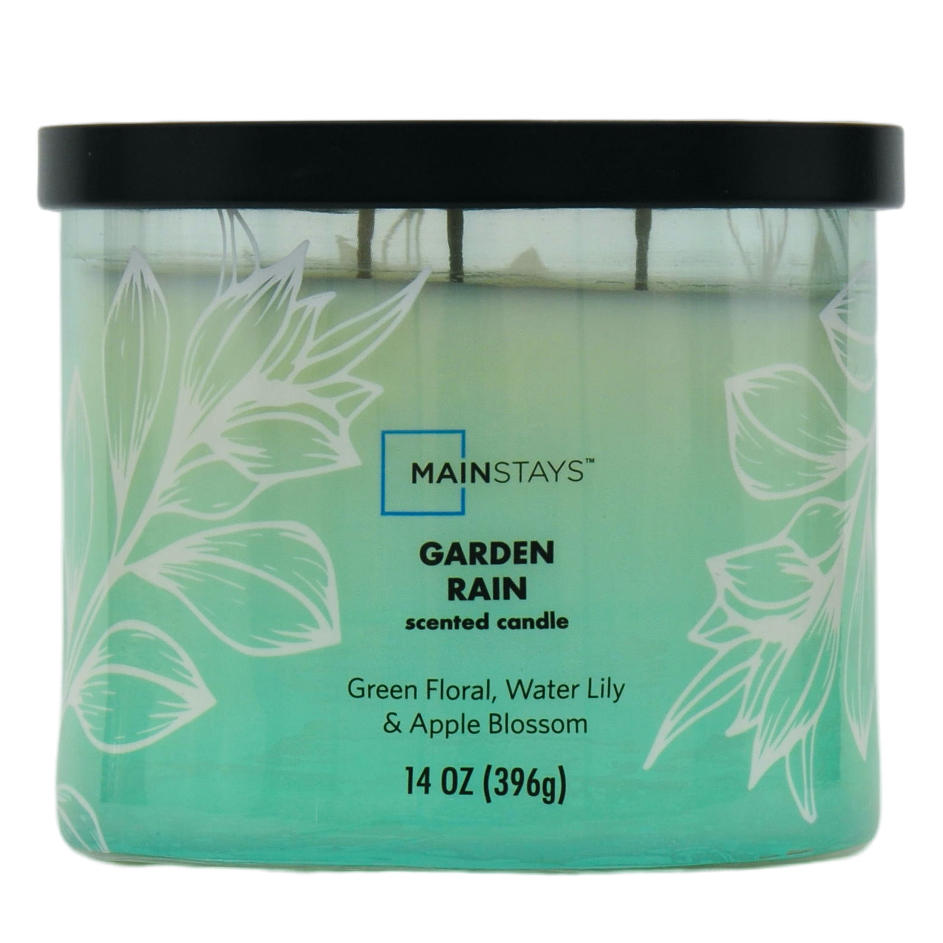 Mainstays 3-Wick Ombre Wrap Garden Rain Candle, 14-Ounce