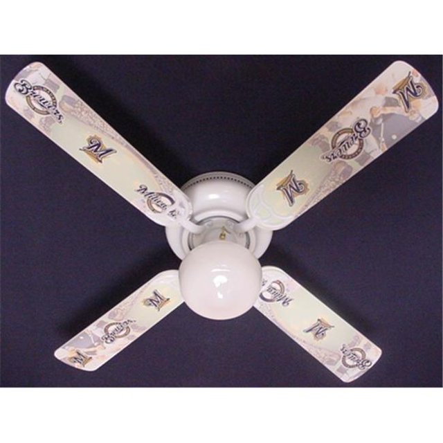 Ceiling Fan Designers 42FAN-MLB-MIL MLB Brasseurs de Baseball Ventilateur de Plafond 42 Po.