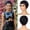 Black-1, variant on Long Wavy Brown Wig with Bangs for Women, Synthetic Heat Resistant Hair Wig for Daily Wear and Party Use(Multicolor,One Size)