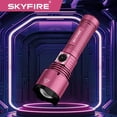 thumbnail image 2 of SKYFIRE LED pocket rechargeable flashlight, mini flashlight, 1000 lumens, four lighting modes, high-lumen ultra-bright outdoor flashlight, suitable for outdoor activities, farm work, cycling, 2 of 8