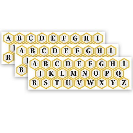 UPC: 0194629119264 | Eureka The Hive Deco Letters 96 Characters Per Pack 3 Packs