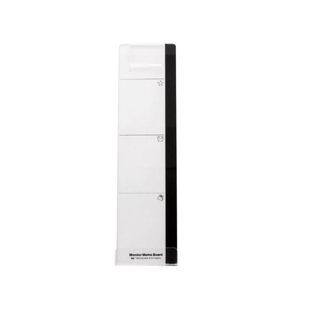 Toystoory Nuevo de computadora Panel lateral Tablero de notas adhesivas Pantalla de computadora Tablero de mensajes de acrílico con el orificio de Almacenamiento y organización del hogar izquierda Toystoory HA024234-01