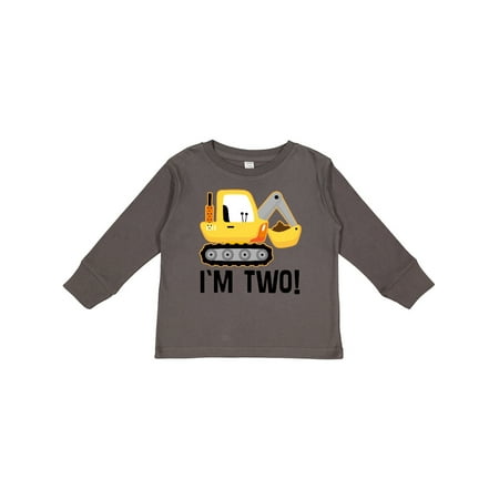 

Inktastic 2nd Birthday Construction Truck Boy Outfit Gift Toddler Boy Girl Long Sleeve T-Shirt