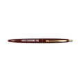thumbnail image 4 of Get Bullish I Hate Everyone Too Refillable Black Ink Ballpoint Click Clic Pen in Burgundy with White Lettering and Gold Accents, 4 of 4