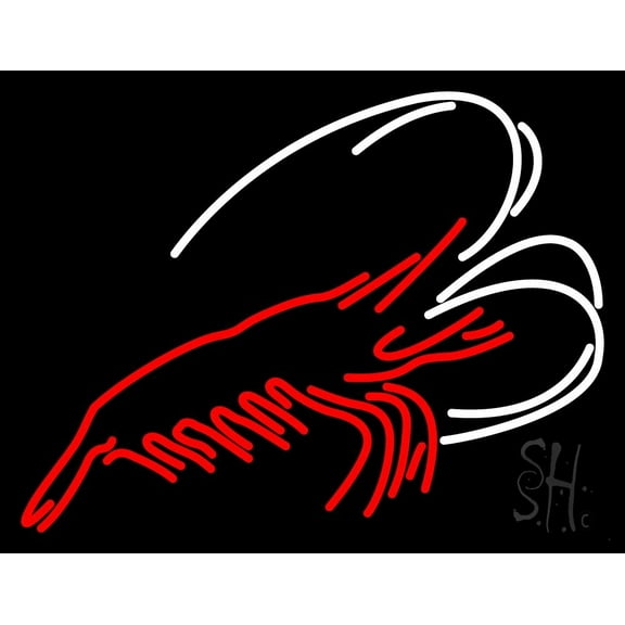 Garlic Crabs Seafood LED Neon Sign 15 x 19 - inches, Clear Edge Cut Acrylic Backing, with Dimmer - Bright and Premium built indoor LED Neon Sign for restaurant window and interior decor.