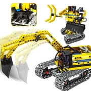Gili Excavator or Robot Building Sets for 6-10, 342 pcs STEM Toys Gifts