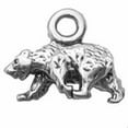 thumbnail image 1 of Sterling Silver 18" 1mm Box Chain Mini 3D Walking Bear Pendant Necklace, 1 of 2