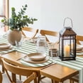 thumbnail image 5 of Round Placemats Set of 4 Sage Green Stripes Place Mats Washable Woven Placemat Simple Striped Circle Braided Table Mat for Kitchen Dining Table Party Home Decor 15 Inch, 5 of 8
