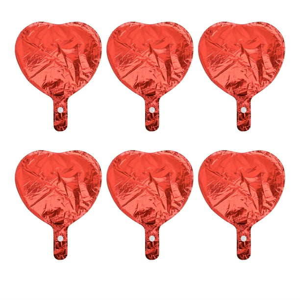 Globo En Forma De Corazón, Globo De Película De Aluminio Rojo único Y Seguro En Forma De Corazón Brillante Para Fiestas De Aniversarios Eotvia No