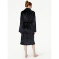 thumbnail image 4 of Joyspun Women's Plush Sleep Robe, Size S to 3X, 4 of 5