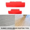 thumbnail image 4 of 2Pcs Wood Grain Pattern Rubber DIY Graining Painting Tool for Wall Decoration, 4 of 7