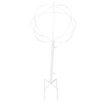 LEORX White Metal Plant Trellis for Climbing Plants Durable Iron Vine Support Rack