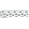 thumbnail image 3 of Nautical Fabric by the Yard, Modern Cartoon Drawn Underwater Whale Octopus Fish Animals Stars, Decorative Upholstery Fabric for Sofas and Home Accents, Pale Salmon and Blue Grey by Ambesonne, 3 of 5