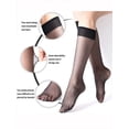 thumbnail image 4 of Spencer Women's Silk Reflections Sheer Toe Knee High Pantyhose Nylon Stockings, 4 Pairs, 4 of 4