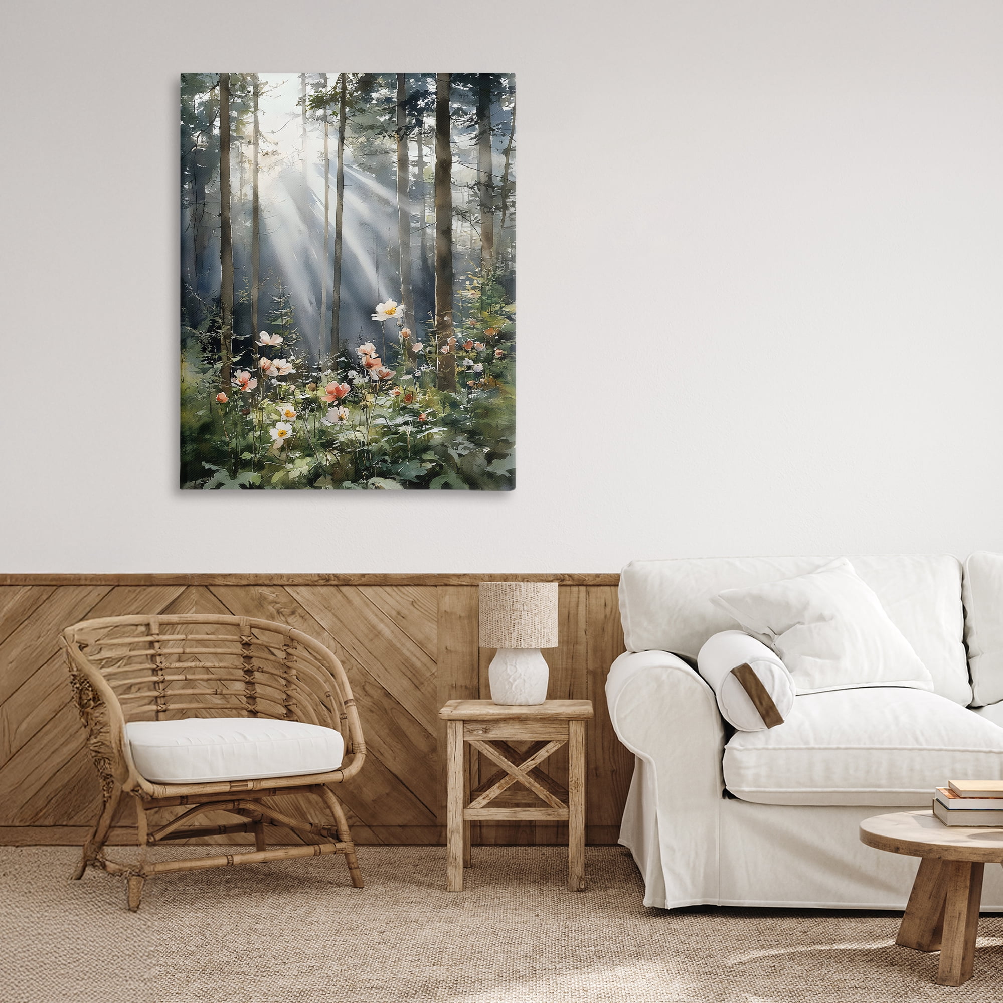 Stupell Industries Sunlit Woods In Morning Canvas Wall Art, design by Franklyn Gregory