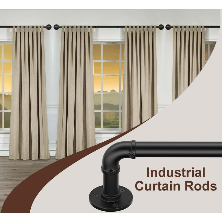 Modern Curtain Rod Hooks Set of 12, Metal Holders for Drapes, Rustic  Farmhouse Window Accessories, Industrial Style Home Decor -  Canada