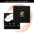 thumbnail image 3 of 6pcs Triangular Powder Puff Face Soft Velour Makeup Puff for Loose Powder Body Powder Makeup Sponge for Contouring Wet Dry Foundation Blender Sponge Beauty Makeup Tool. (Black&White), 3 of 5