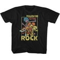thumbnail image 1 of Fraggle Rock Follow Me To The Rock Black Youth T-Shirt, 1 of 2
