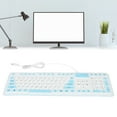 thumbnail image 1 of Foldable Silicone Keyboard, Waterproof Dustproof Waterproof Keyboard  for PC Orange,Blue,Pink, 1 of 7