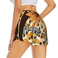 thumbnail image 3 of Goofa Fall Farmhouse Pumpkins Printed Women 2 in 1 Running Shorts,Quick Dry Athletic Workout Shorts,High Waisted Athletic Shorts with Liner Pockets-XX-Large, 3 of 9