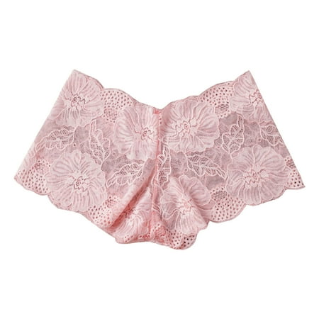 Clearance!Uooqdmx Womens Underwear Underwear for Women Lace Brief Underpant Sleepwear Underwear S-xl Hipster Panties for Women Pink M