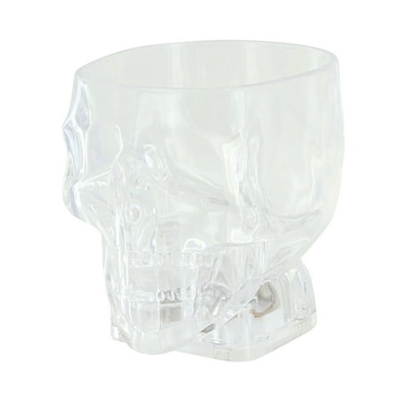 shot glass 1 pc skull shape light up 3 cool flashing modes & 3 colors party glass