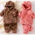 thumbnail image 1 of Children's Flannel Pajamas Children Sleepwear Pyjama Autumn And Winter Bear Home Set, 1 of 2
