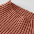 thumbnail image 5 of NAISIBABY Little and Big Girls Sweater, Crew Neck Comfortable Soft Long Sleeve Pullover Basic Sweater Tops Orange 3T, 5 of 5