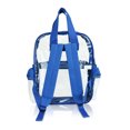 thumbnail image 2 of Small Clear Backpack Transparent PVC Security Security School Bag in Royal Blue, 2 of 6