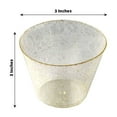 thumbnail image 3 of Efavormart 12 Pack 9oz Clear-Gold Plastic Disposable Glittered Glass Cups for Wedding, Party, Banquet, Home, Picnic, Outdoor Dinnerware, Bar, Clubs, Fresh Juices, Liquors, Desserts, Cocktails, 3 of 8