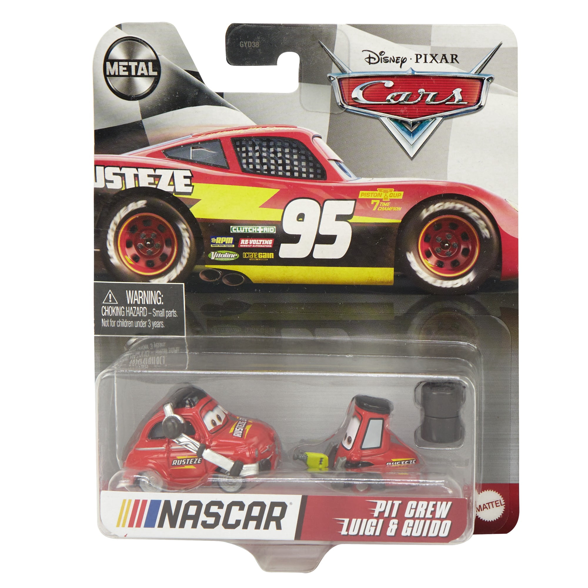 Disney Pixar Cars Nascar Pit Crew Luigi & Guido Playset - Walmart
