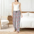 thumbnail image 4 of Balery Watercolor Butterflies Pantalones de pijama para mujer, pijamas ultraligeros, pantalones de estar por casa-3X-Large, 4 of 6