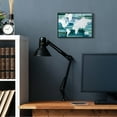 thumbnail image 2 of Stupell Industries World Map Blue Green Watercolor Painting Framed Wall Art by Grace Popp, 2 of 6