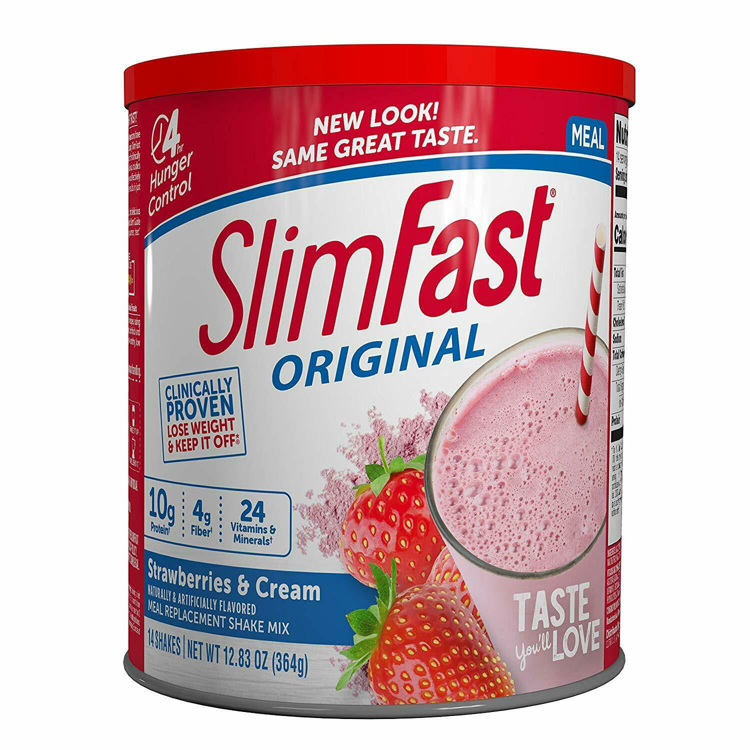 SlimFast Original Strawberry Cream Meal Replacement Shake Mix Weight Loss Powder