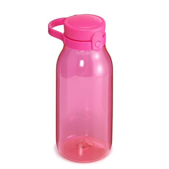 Your Zone 16 oz Chug Lid Plastic Water Bottle, Pink