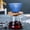 Blue, variant on Glass Pour Over Coffee Maker with Reusable Filter and Wooden Base for Hand Brewing