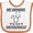 White and Orange, variant on Inktastic Anesthesiologist Mom Baby Girls Baby Bib