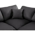 thumbnail image 5 of Meridian Furniture Comfy Black Faux Leather Modular Sectional, 5 of 15